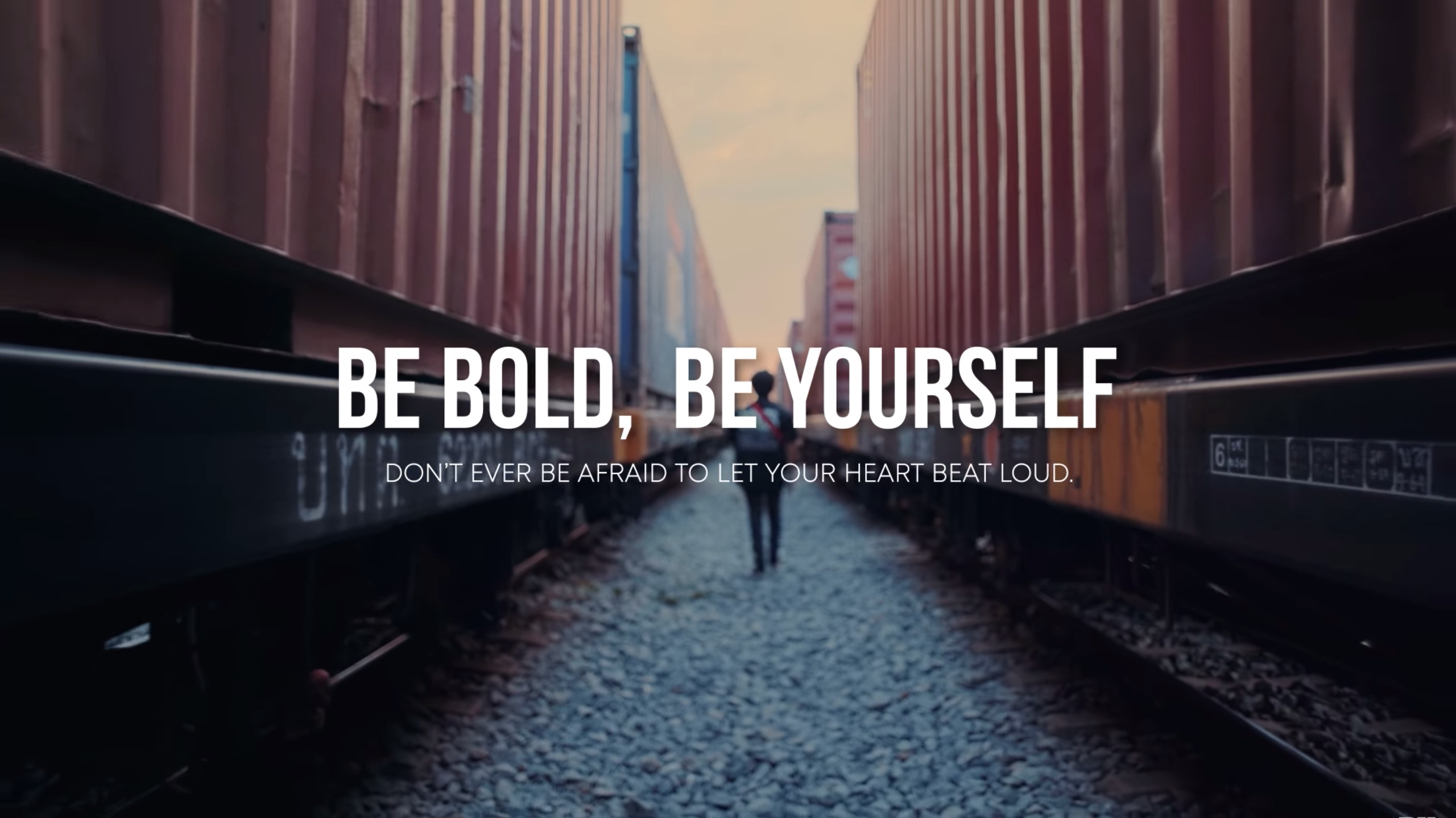 BH BE BOLD BE YOURSELF